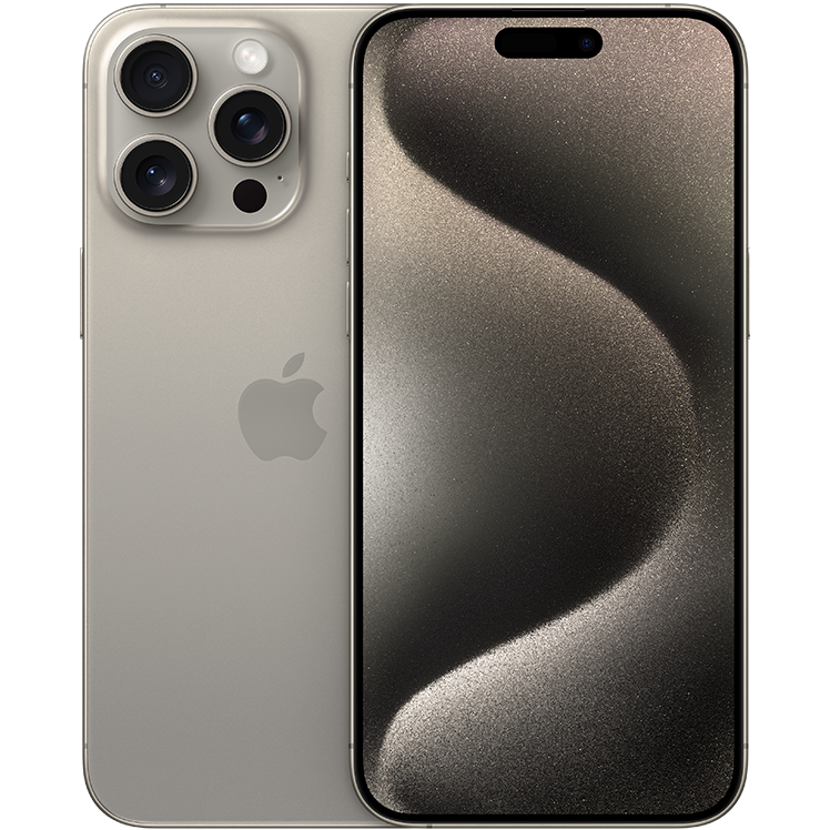 iPhone-15-Pro-Max-Naturligt-Titan-IQ---front