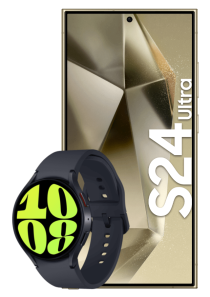 Galaxy S24 Ultra med Watch6