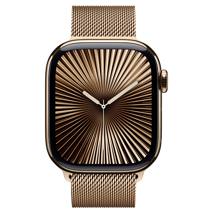 Apple_Watch_Series_10_Cellular_42mm_Gold_Titanium_Gold_Milanese_Loop_Pure_Front_748x748.png