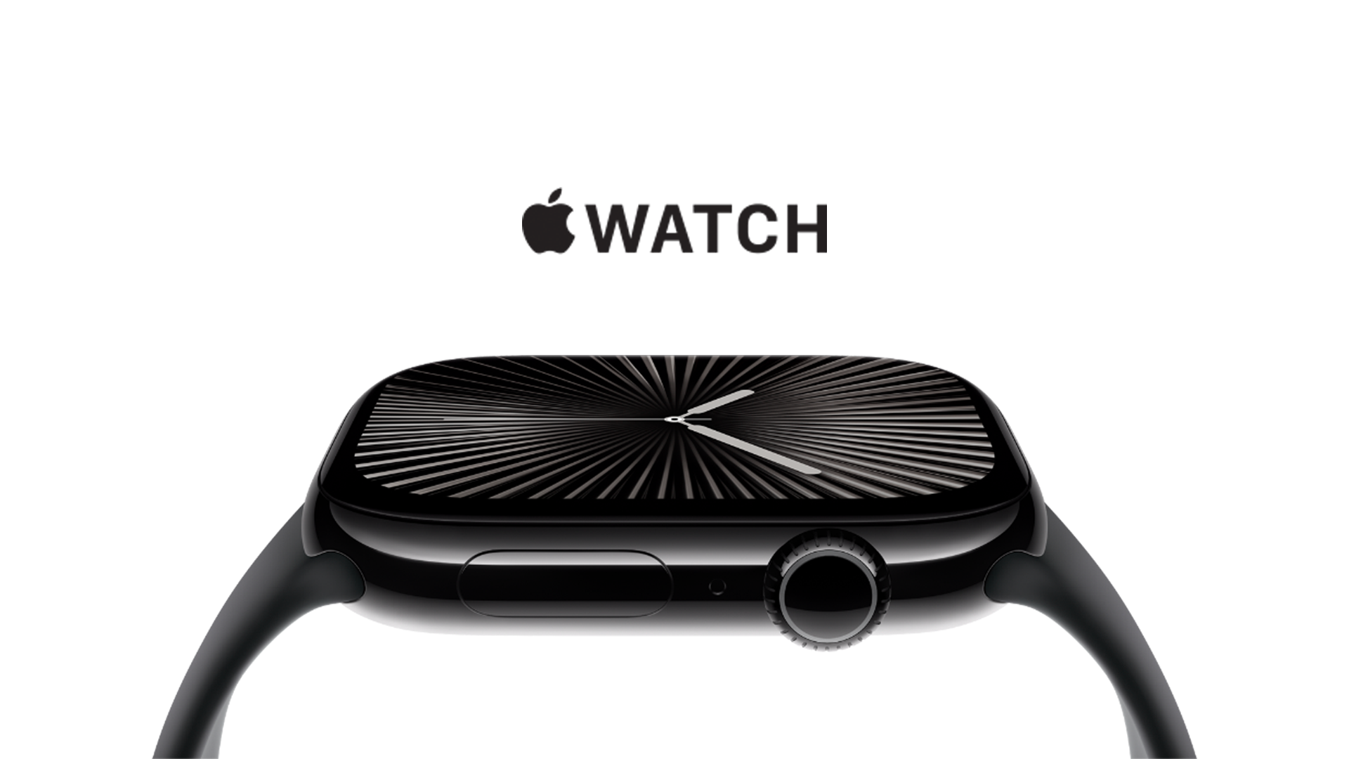 Svart Apple Warch Series 10 med sportband