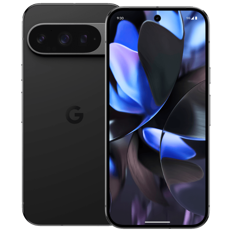 Google Pixel 9 Pro svart framsida ny