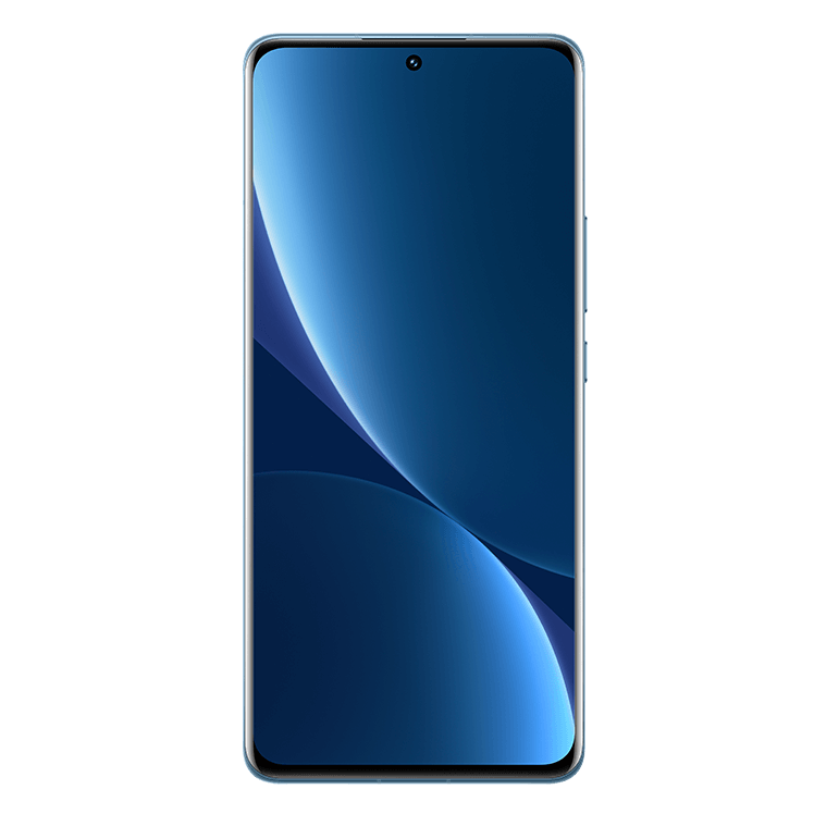 Xiaomi 12 blue framsida