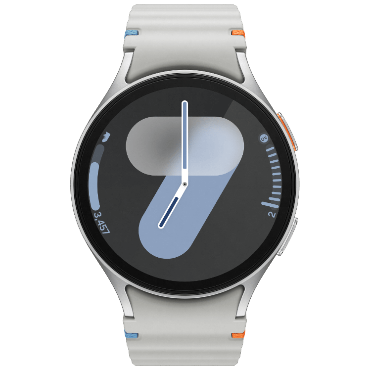 Samsung Galaxy Watch7 44MM silver framsida