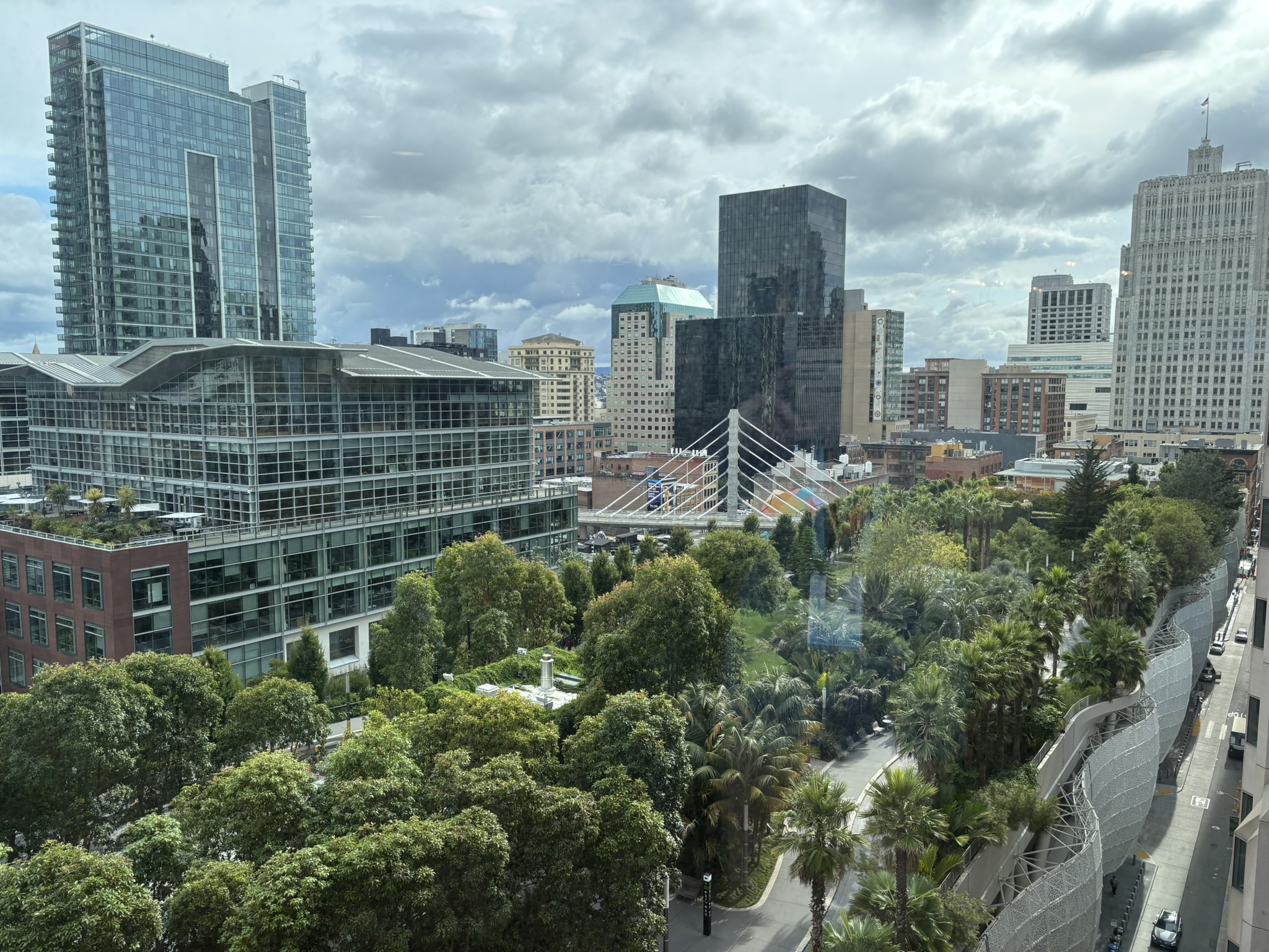 View of Salesforce Park from Salesforce Tower in San Francisco
