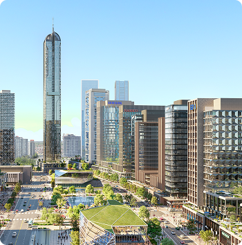 Rendering of Square One District, Mississauga 