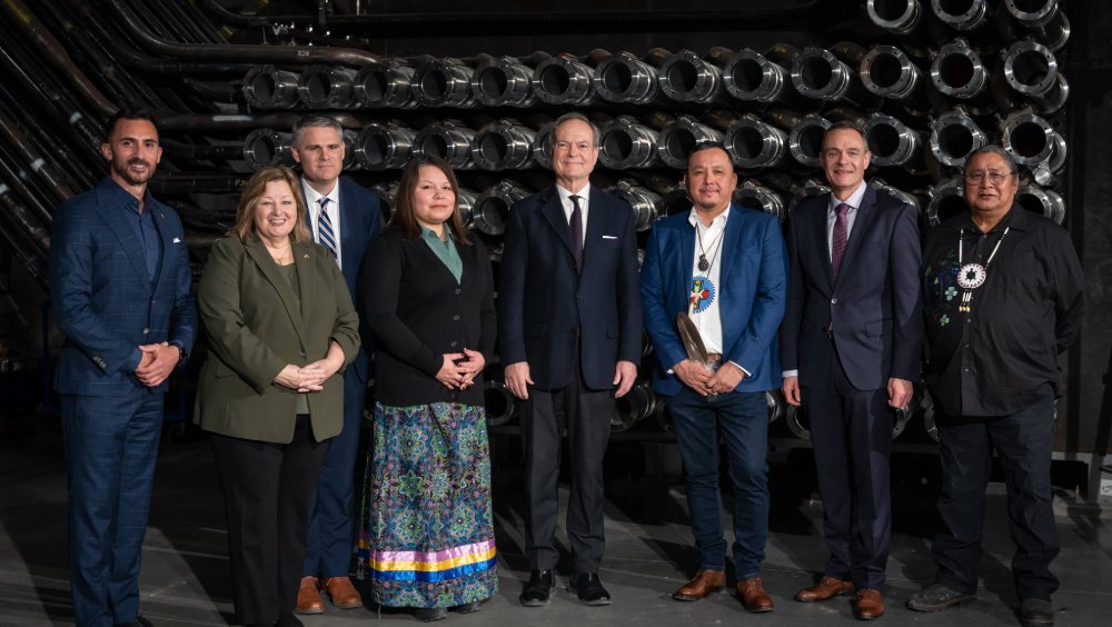 Representatives from SON, Bruce Power and an Indigenous Nation posing for a photo