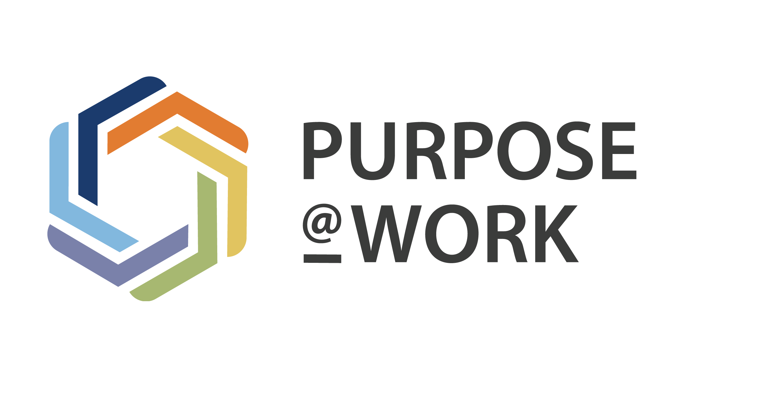 The Purpose@Work logo with six different colours making a circle