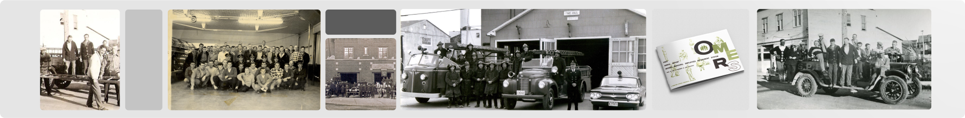 a banner with images of people and cars from 1962-1963