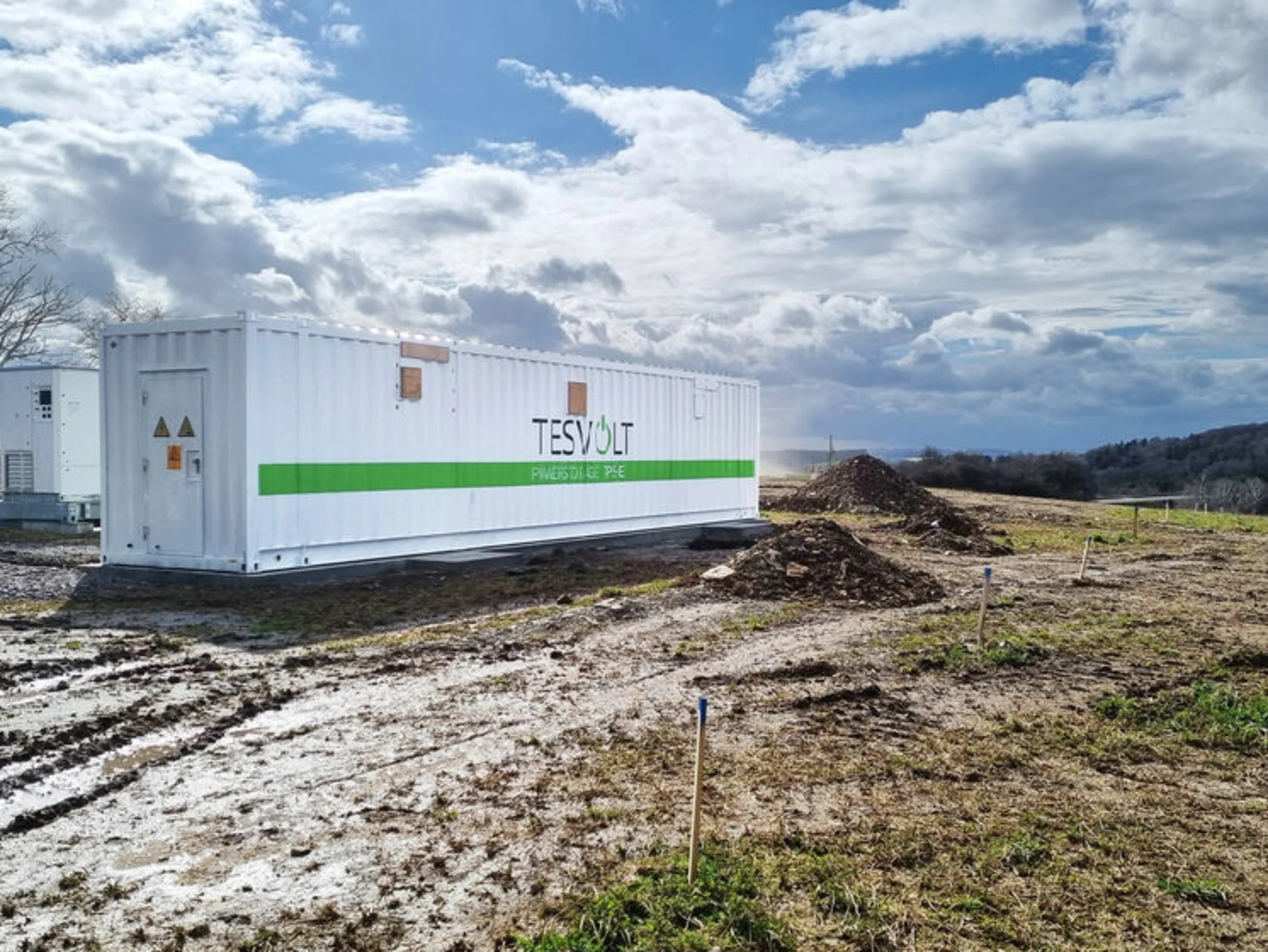 Battery storage in the Prokon solar park Walshausen