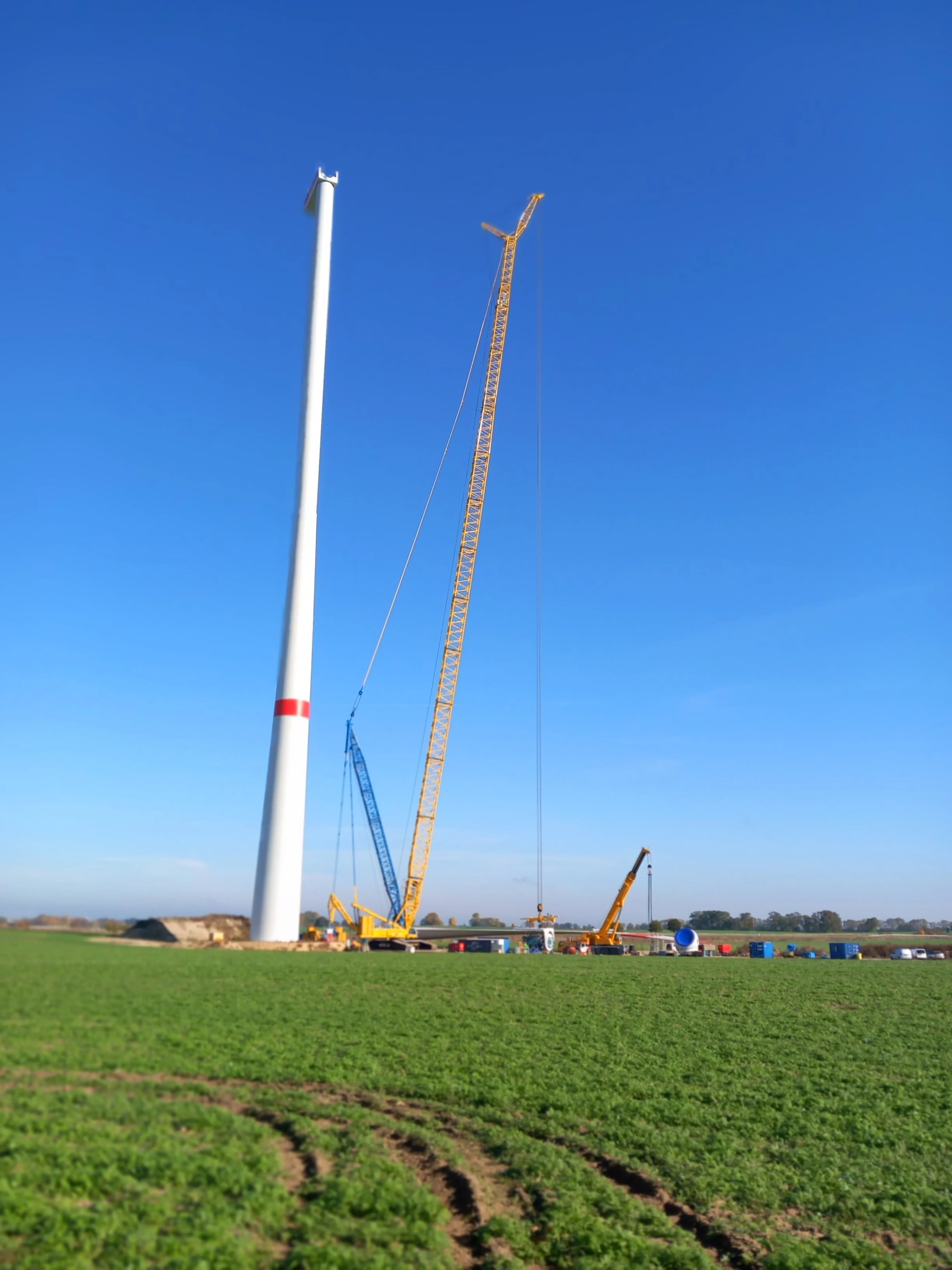 Wind turbine in the Friedersdorf wind farm