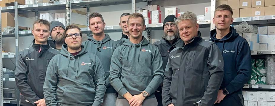 Teamfoto: Mit vollem Einsatz