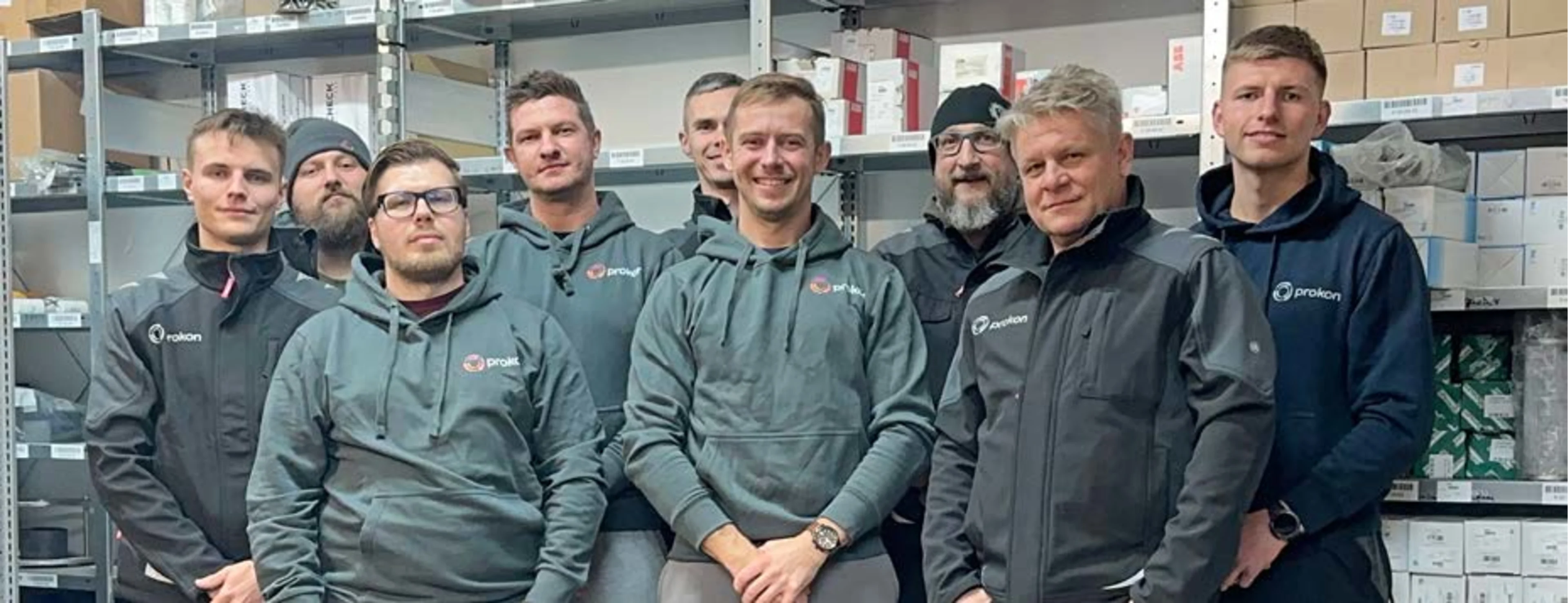 Teamfoto: Mit vollem Einsatz