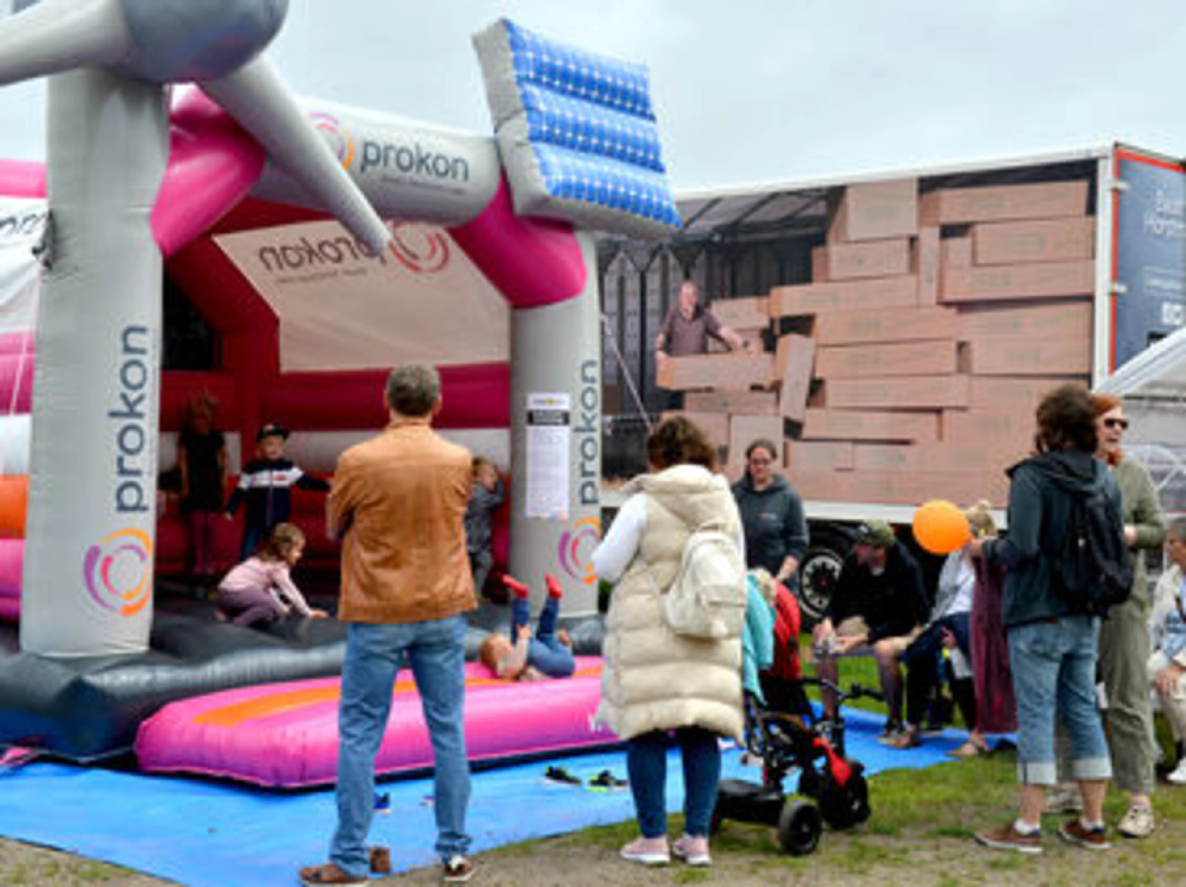 Prokon bouncy castle at Children's Day 2024 in Itzehoe