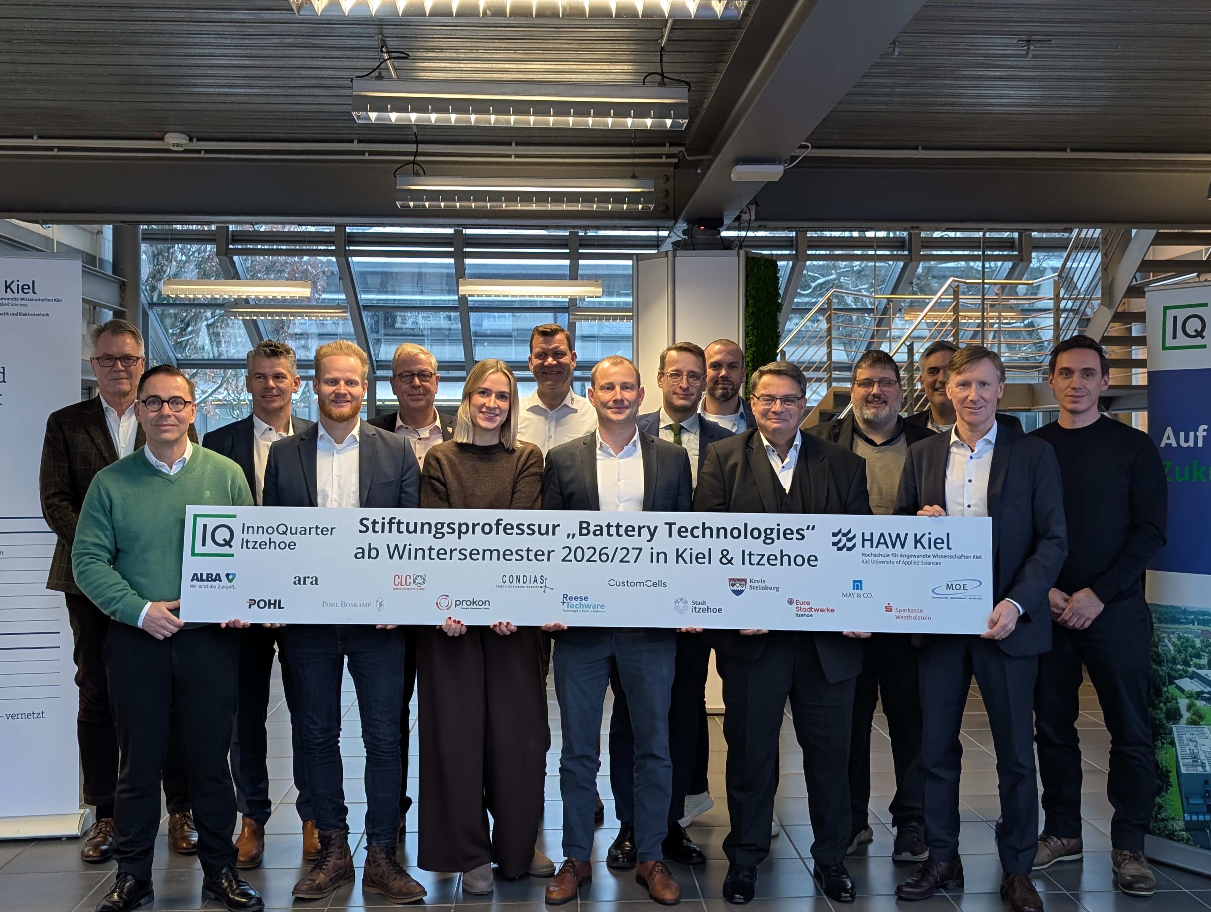 Pressetermin Lehrstuhl Batteriespeicher Gruppenfoto