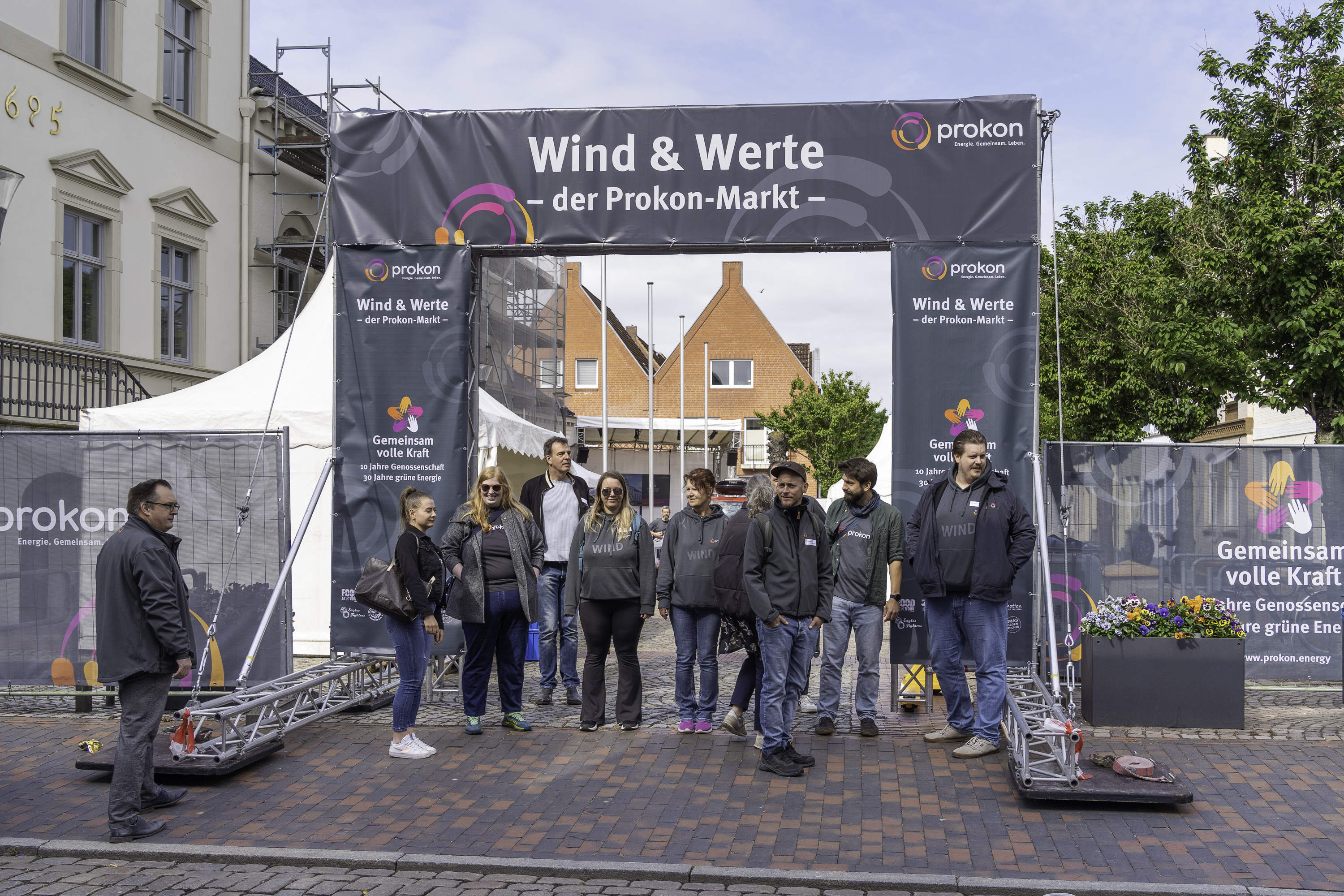 Aufbau Wind & Werte Markt