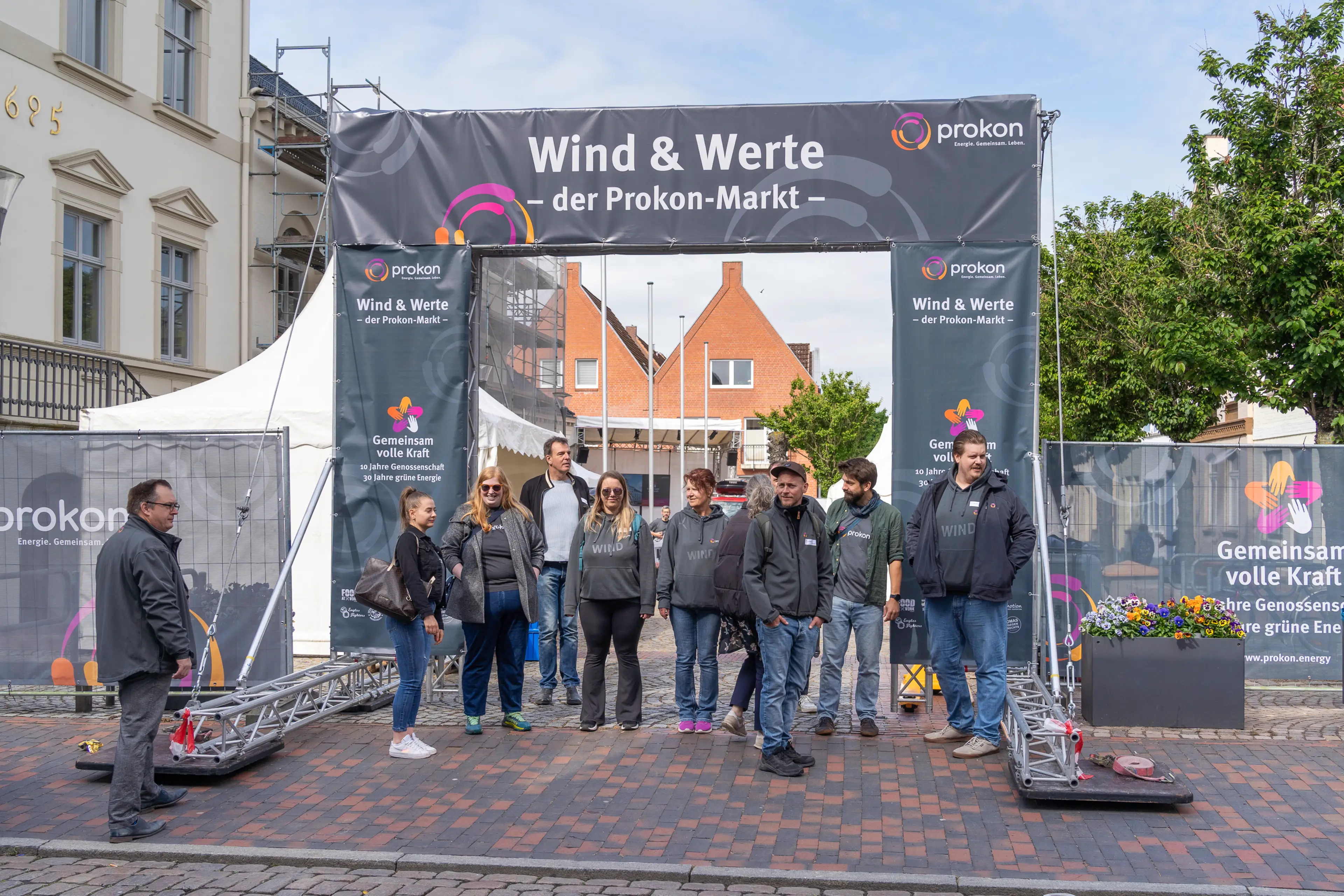 Aufbau Wind & Werte Markt
