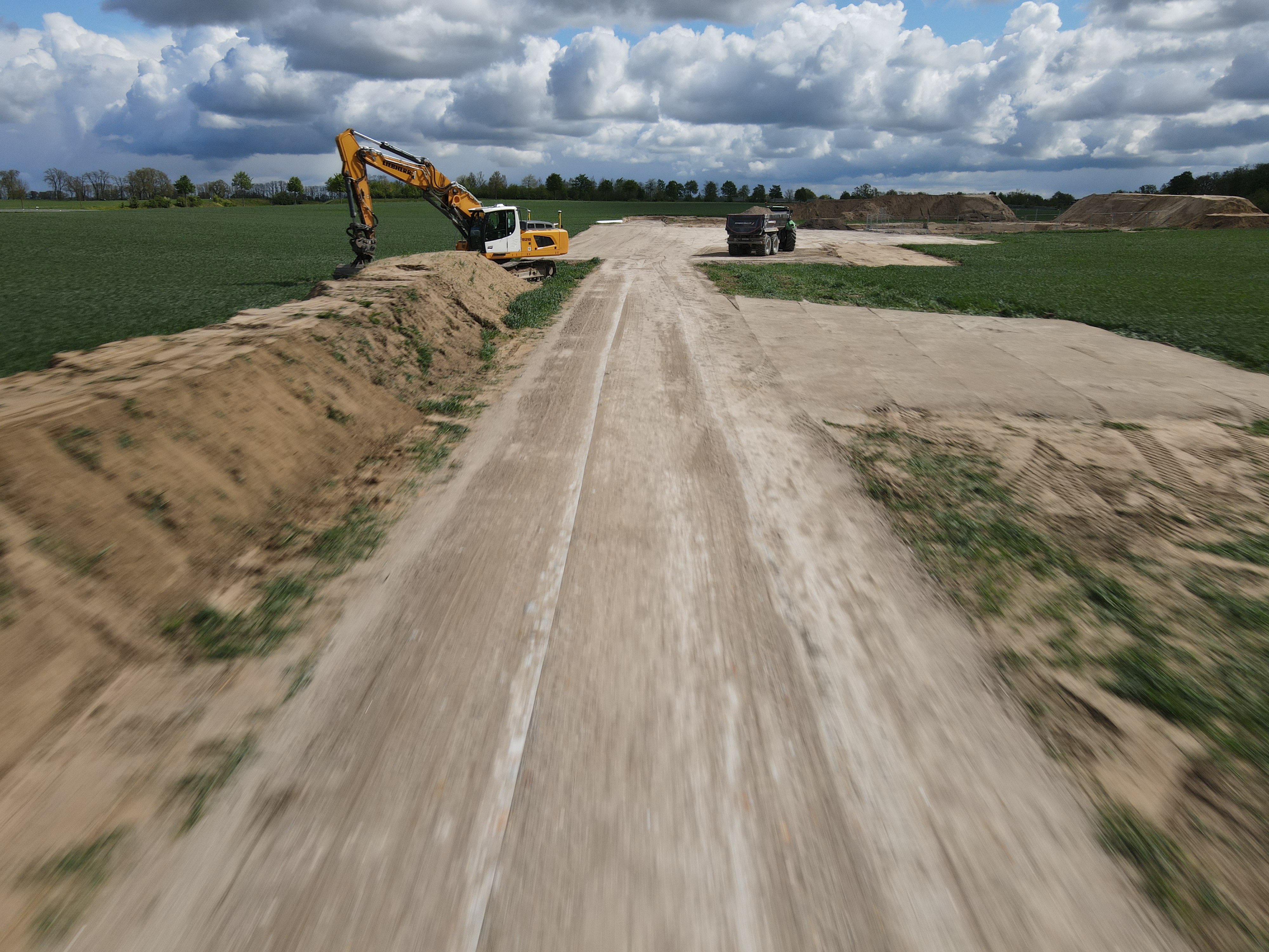 Bilder vom Bau und Betrieb des Windpark Friedersdorf: Bild 2