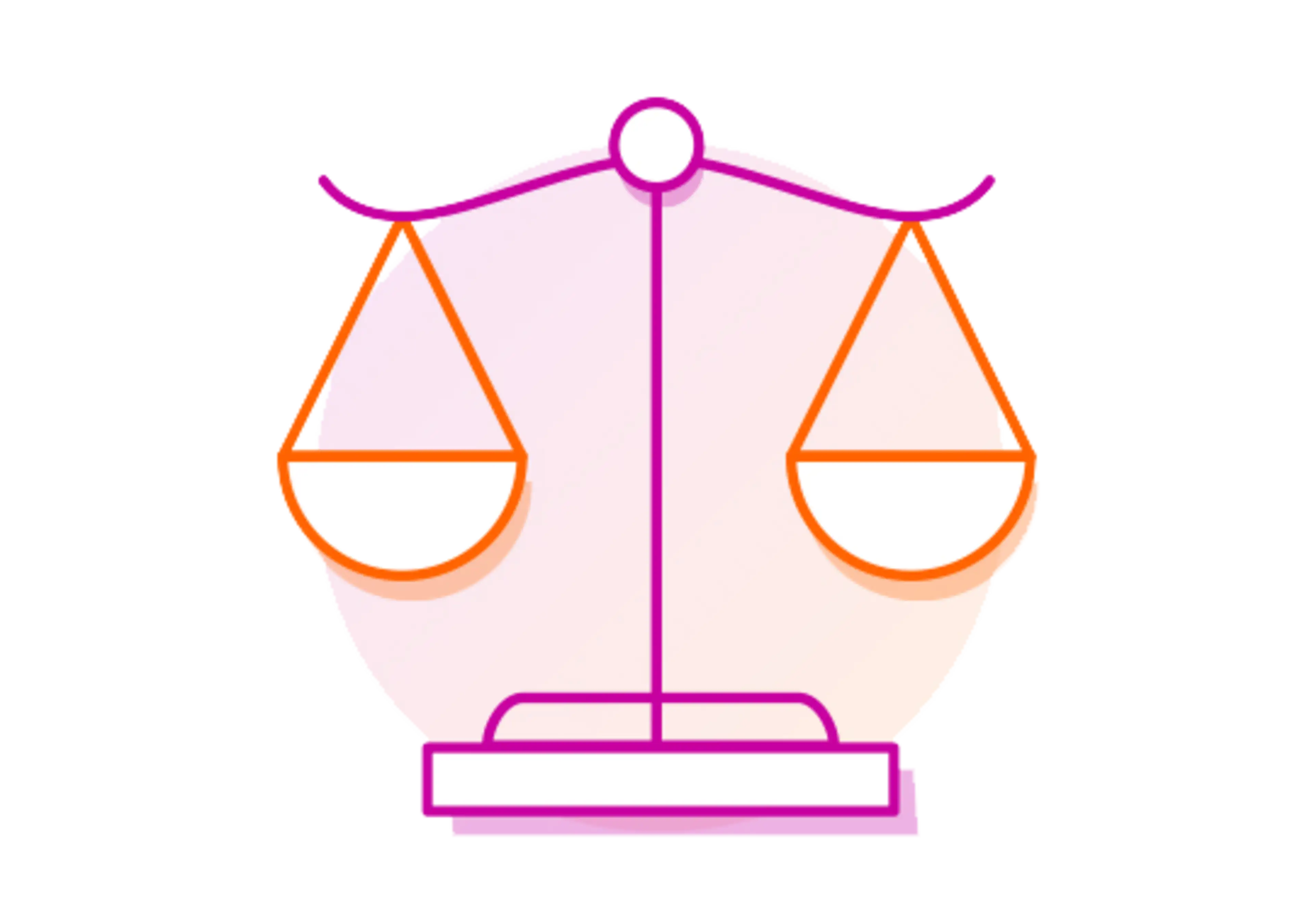 Illustration einer Waage