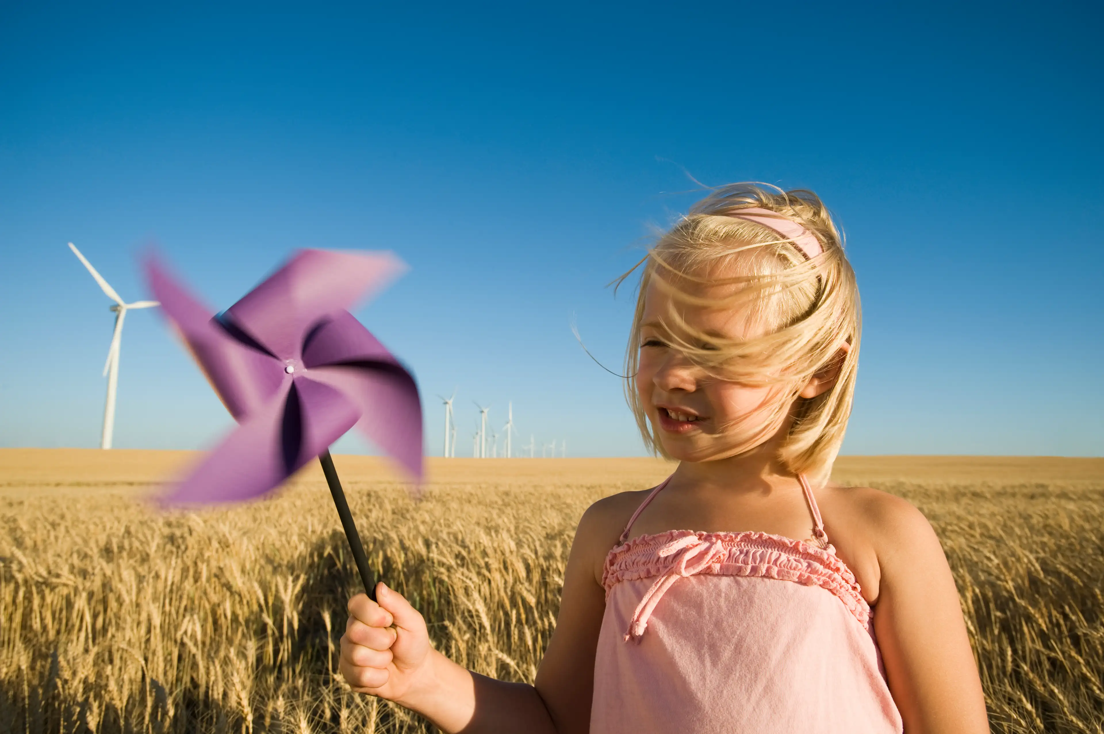 Visionary image with tailwind towards a better future