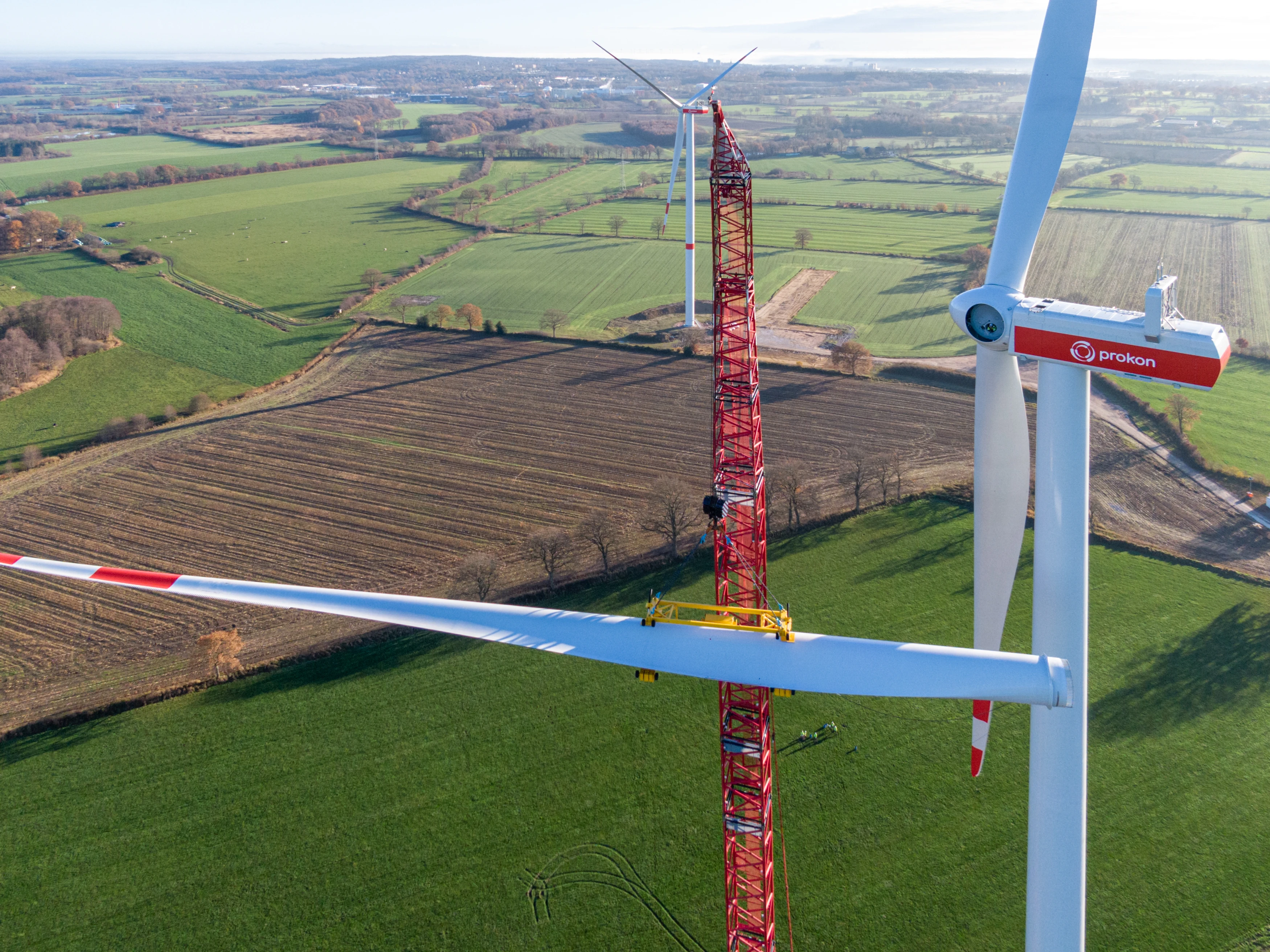 Wind Farm Oldendorf under construction