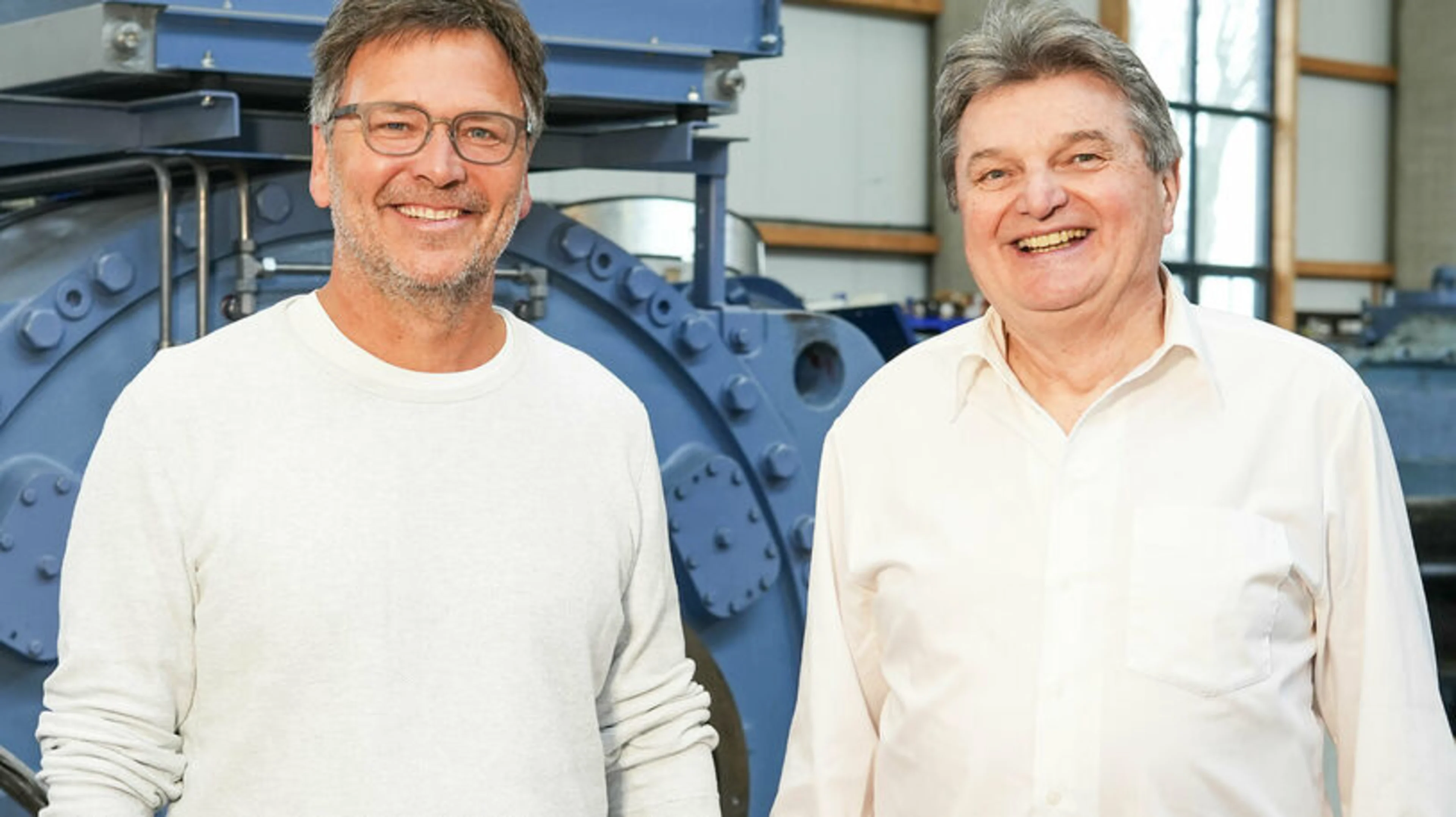 Nikolaus Karsten and Jochen Herterich from the supervisory board of Prokon eG