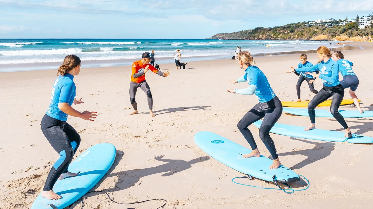 Coolum Learn to Surf School, Coolum Beach