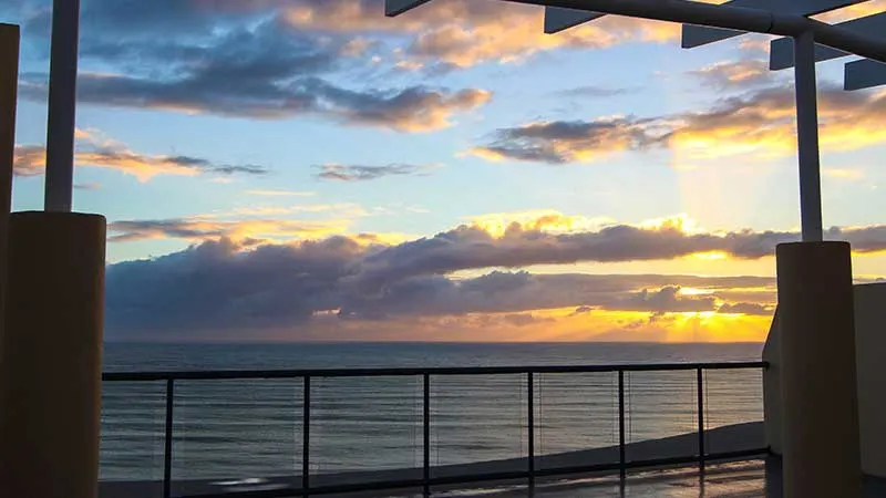 Sunrise views from Mantra Mooloolaba