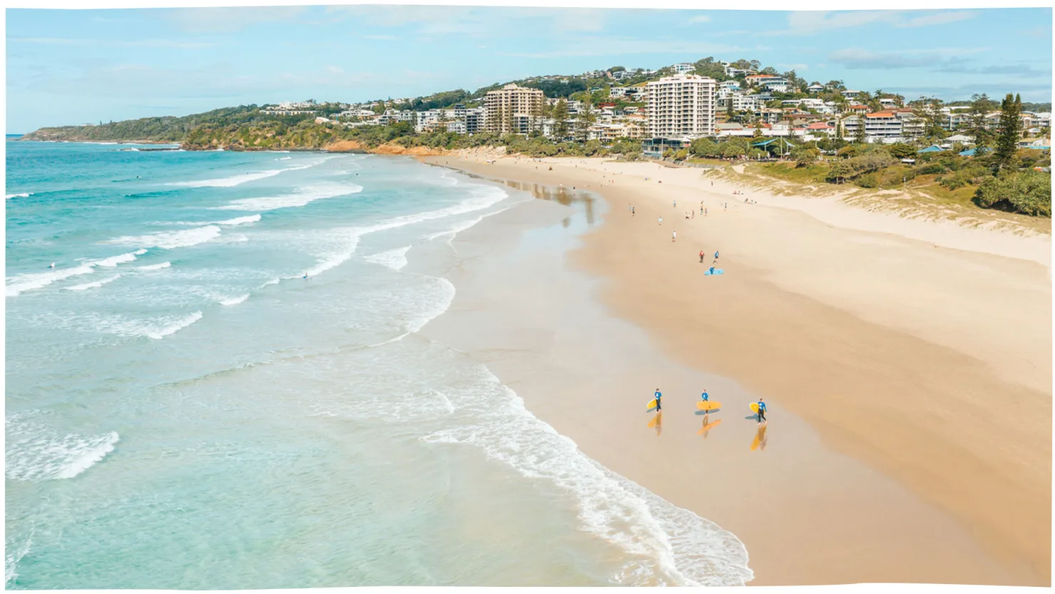 Learn to surf at Coolum Beach