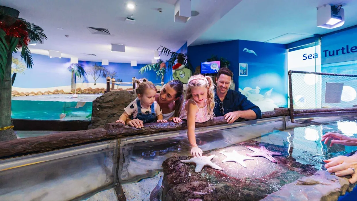 Family at Sea Life Sunshine Coast, Mooloolaba
