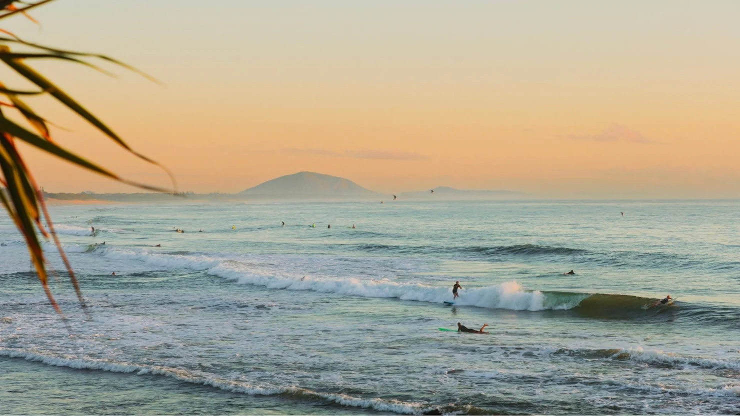 Surfing at Alexandra Headland, Sunshine Coast