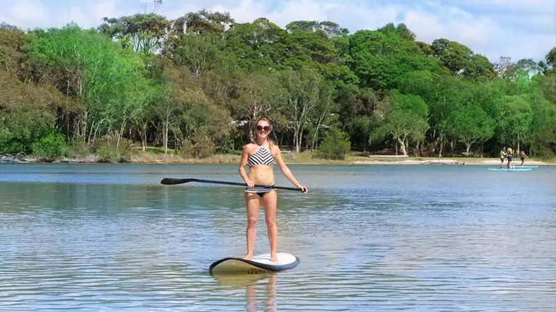 Jane on the SUP