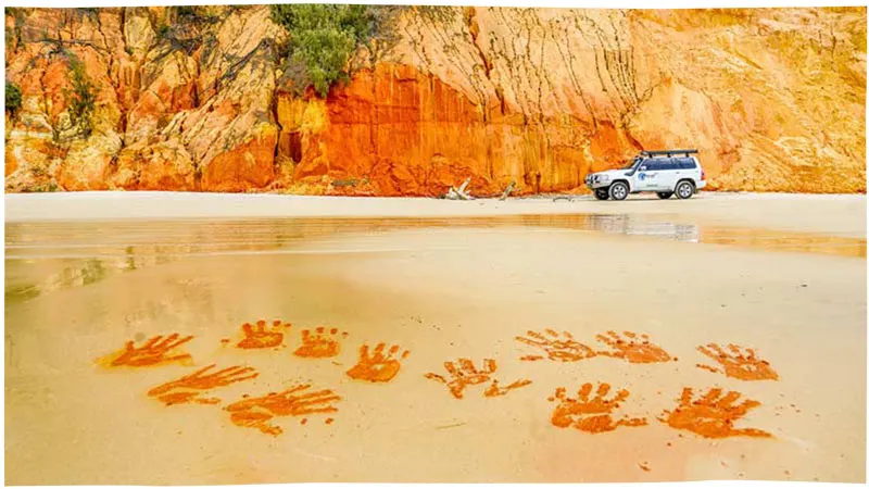 Coloured sands, Rainbow Beach