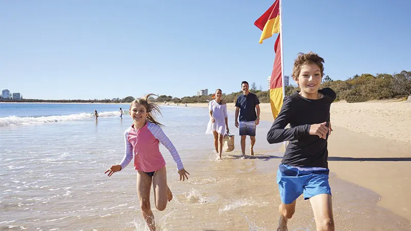 Swim between the flags at Mooloolaba Beach