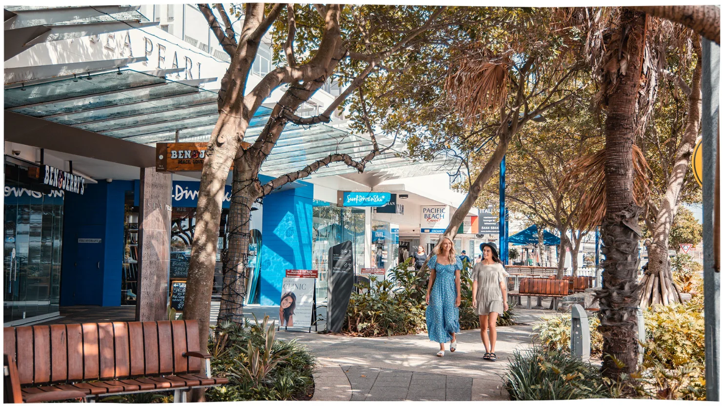 Moooloolaba Esplanade shopping