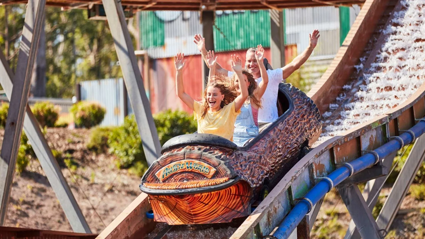 Family at Aussie World, Sunshine Coast