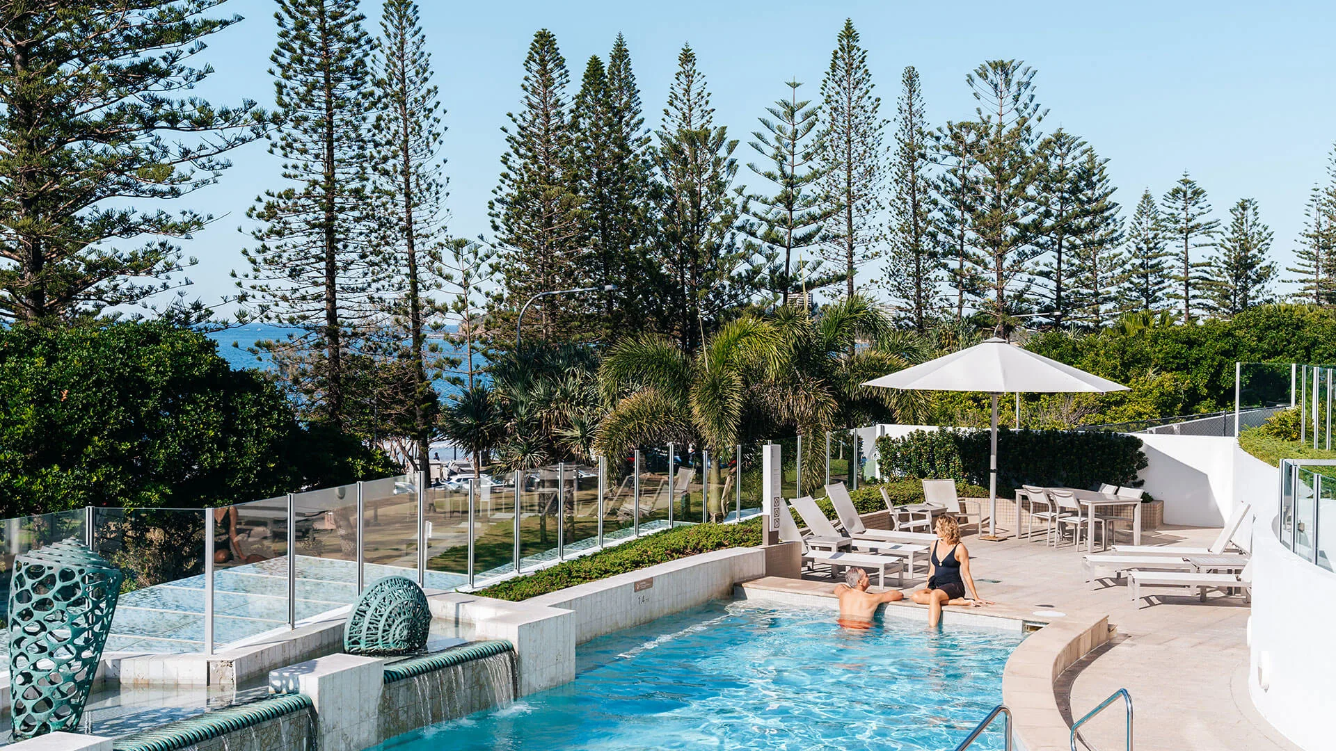 Kick back by the pool 