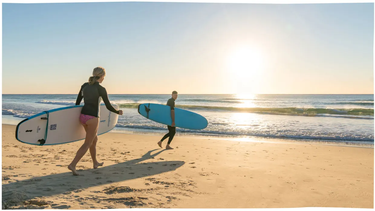 Surfing at Marcoola