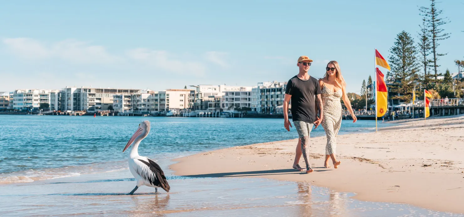 Walking along Bulcock beach