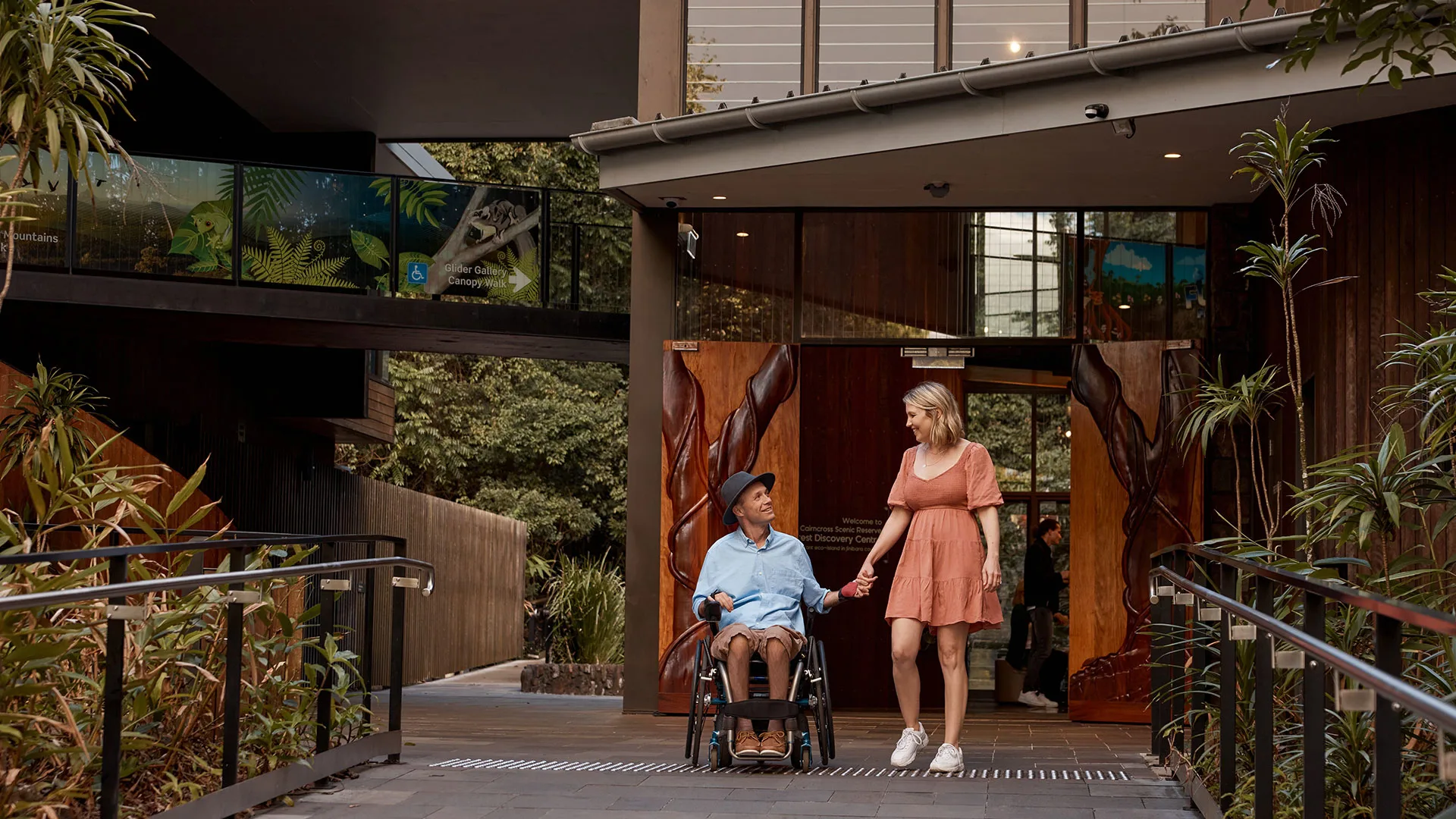 Couple at Mary Cairncross Scenic Reserve Centre. Credit: Tourism and Events Queensland