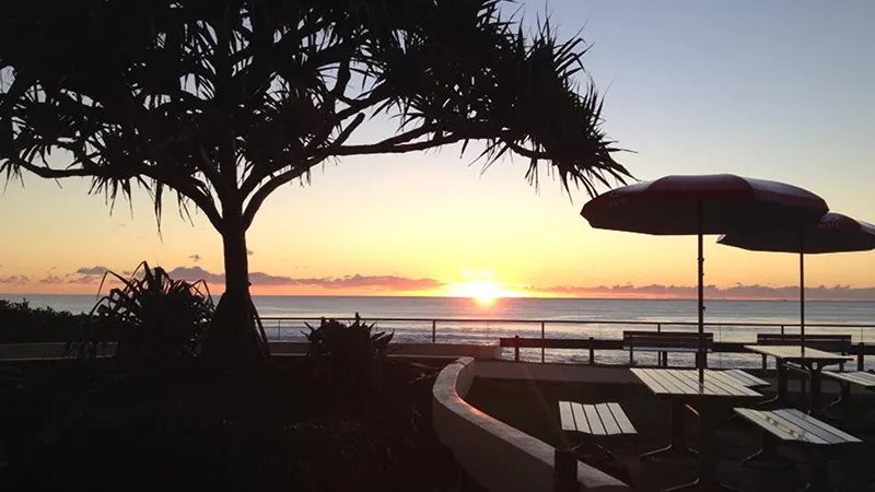 Sunrise at Alex Heads Surf Club