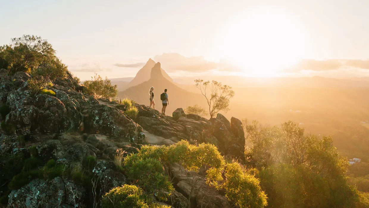 Sunset at Mt Ngungun, Glass House Mountains, Sunshine Coast Hinterland