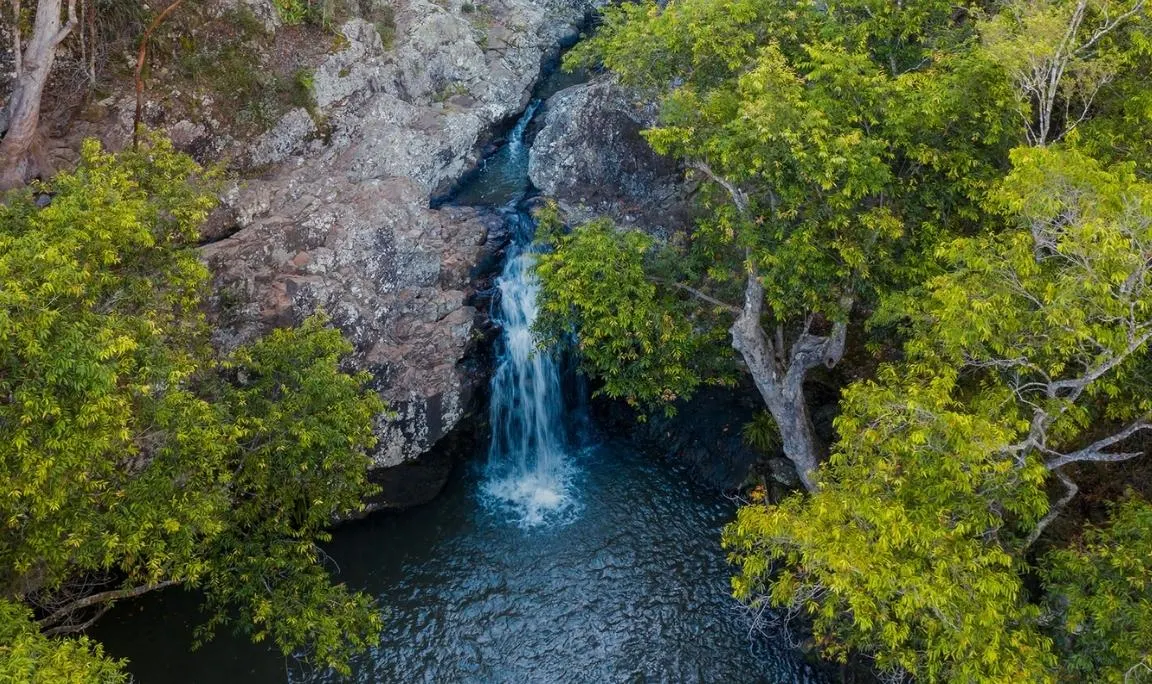 Kondalilla Falls in the Kondalilla National Park, Montville