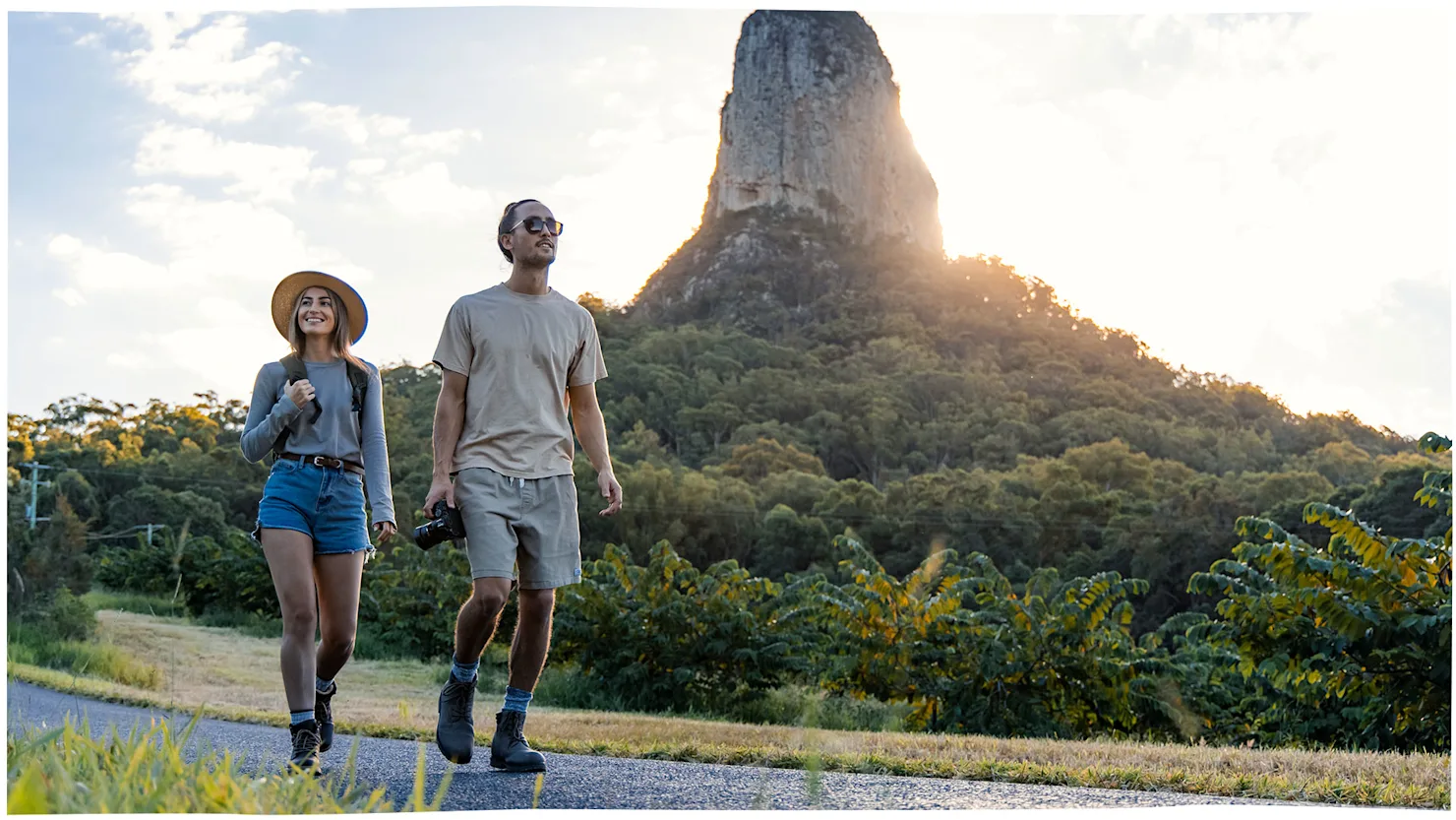 Mt. Coonowrin at Sunset, Glass House Mountains National Park