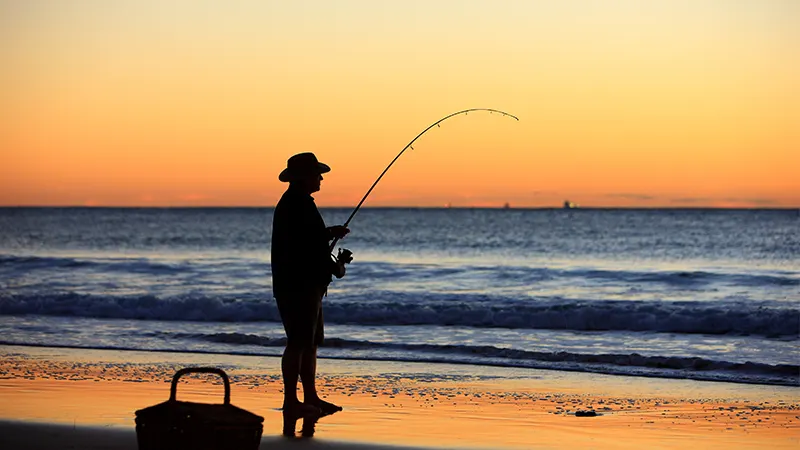 Beach fishing