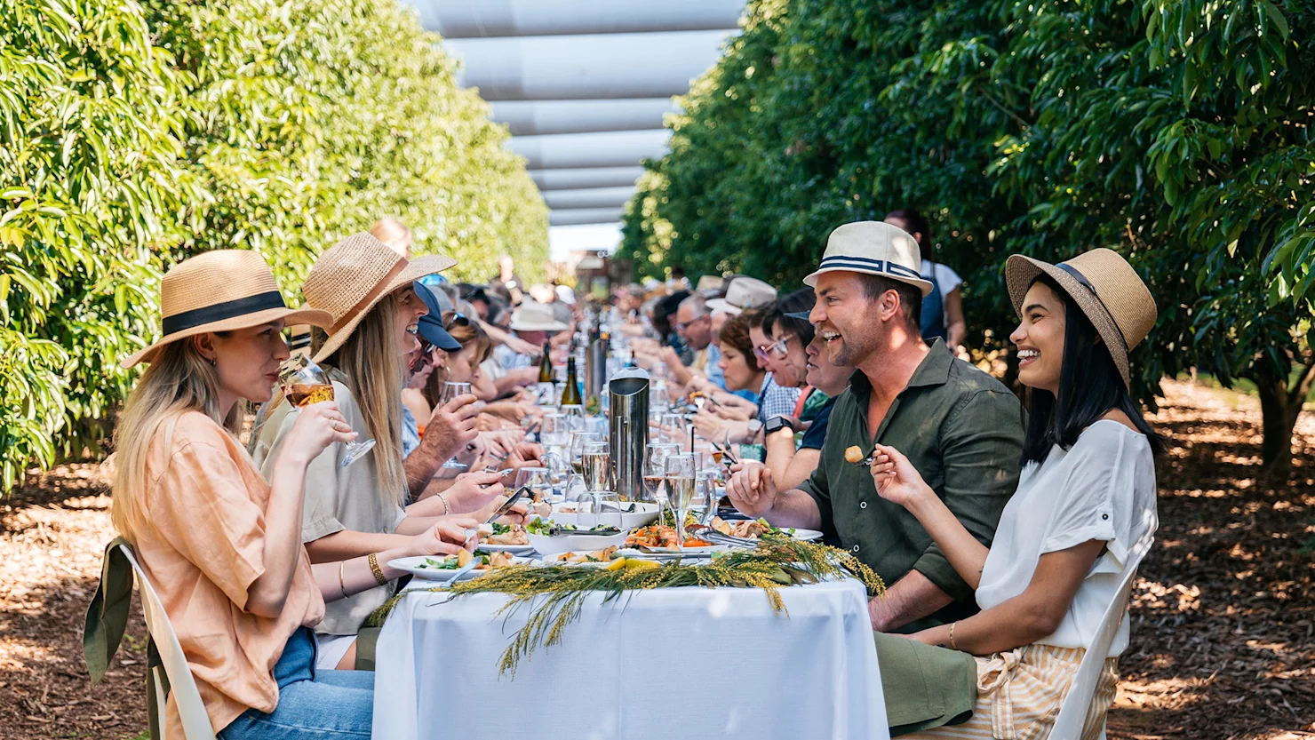 Long Table Lunch, The Curated Plate. Credit: Tourism & Events Queensland