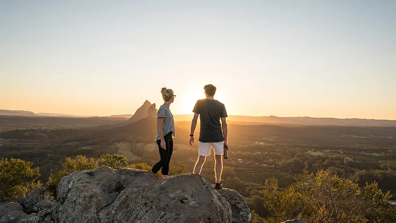 Sunset from Mt Ngungun, Glass House Mountains