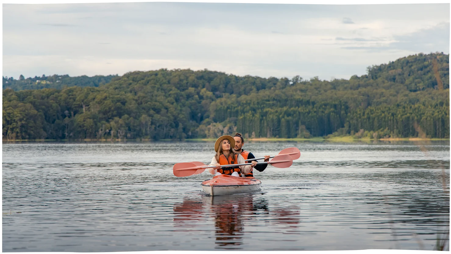 Canoeing on Lake Baroon with Secrets on the Lake, Montville, Sunshine Coast Hinterland