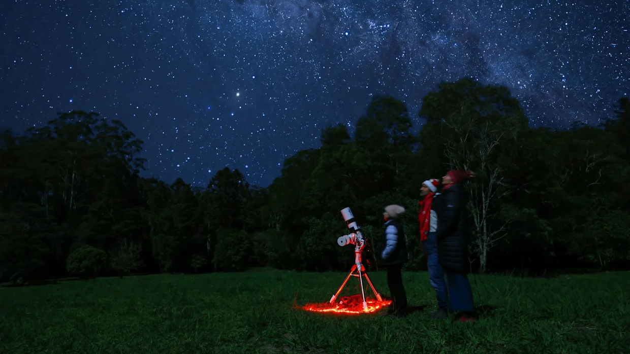 Starstruck Package Stargazing experience at Narrows Escape Rainforest Retreat Montville