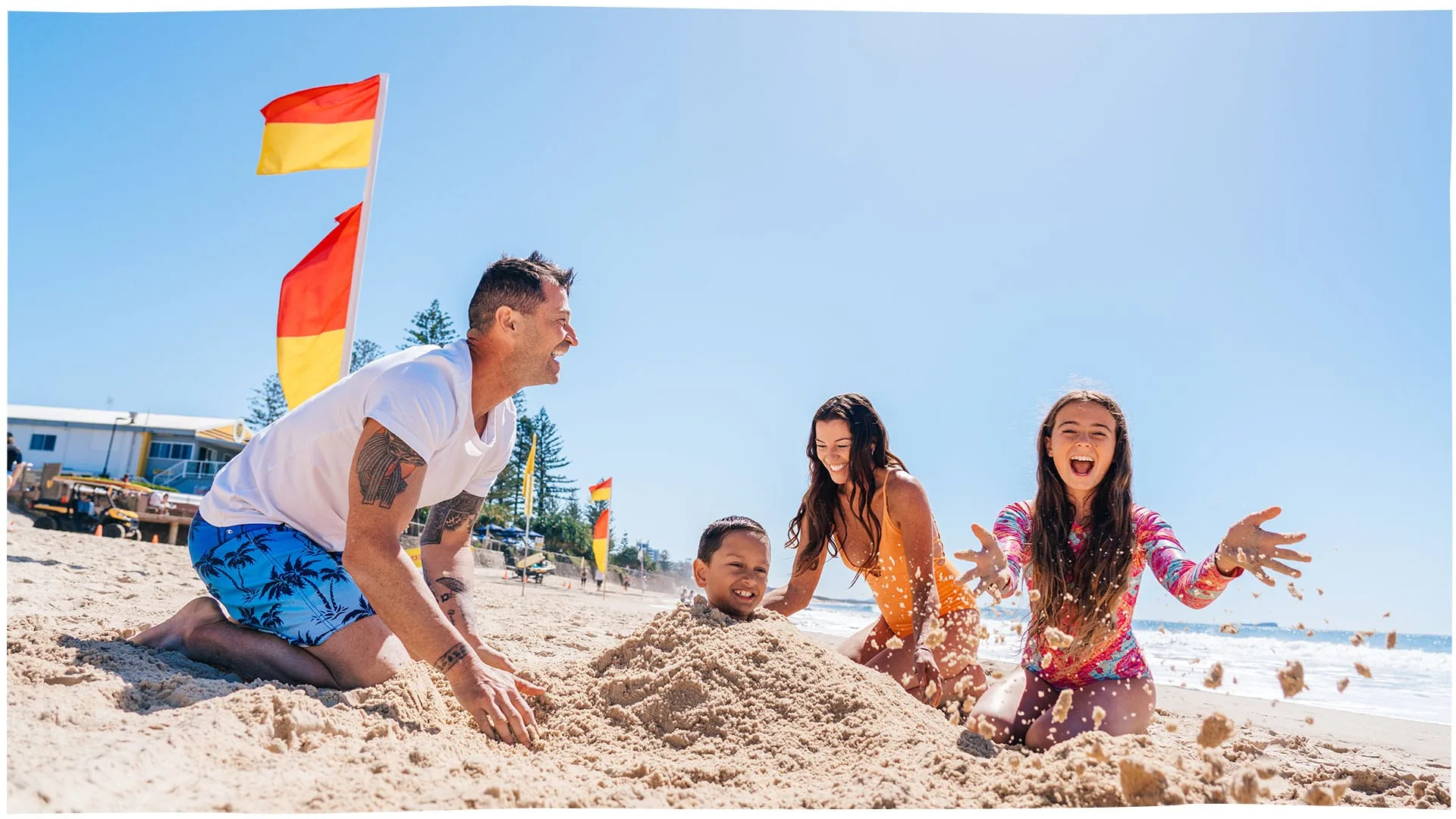 Fun on the sand, Alexandra Headland