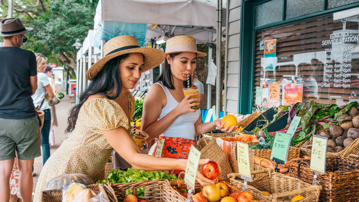 Fruit and vegetables at Eumundi